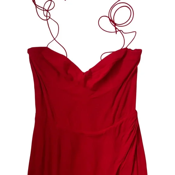 Reformation Kourtney Dress - Red - Midi Dress - Strappy - Size 12 - Picture 5 of 9